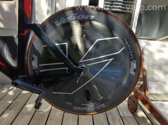 Roue lenticulaire vision metron disc sl + roue swiss side hadron2 800 - 4