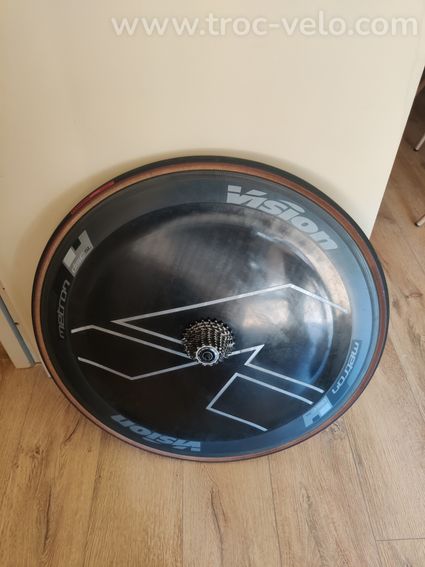 Roue lenticulaire vision metron disc sl + roue swiss side hadron2 800 - 6