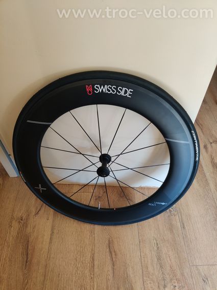 Roue lenticulaire vision metron disc sl + roue swiss side hadron2 800 - 3