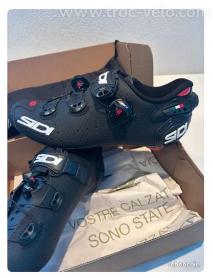 Chaussures de vélo de route Sidi Scarpe Wire 2 Matt Carbon neuve