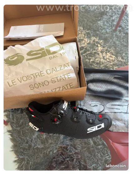 Chaussures de vélo de route Sidi Scarpe Wire 2 Matt Carbon neuve - 7