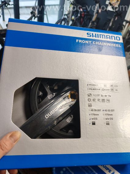 Pédalier shimano m311 sans manivelle gauche