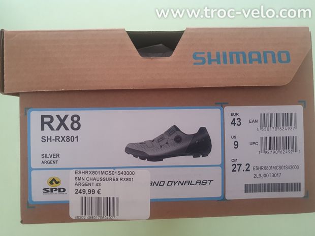 chaussures shimano gravel rx801 T43 - 6