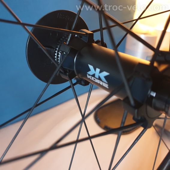 1320g Paire carbone 50mm disc KORE TOP GUN Ratchet TITANE 60 pour shimano ou Sram xdr 12 - 2