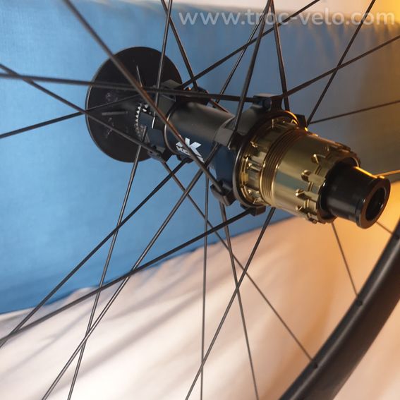 1320g Paire carbone 50mm disc KORE TOP GUN Ratchet TITANE 60 pour shimano ou Sram xdr 12 - 4