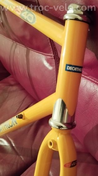 Cadre vélo route Cobra 540 Hi-Ten orange taille XL 60cm vintage en Tbé