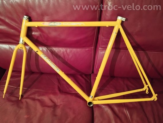 Cadre vélo route Cobra 540 Hi-Ten orange taille XL 60cm vintage en Tbé - 3