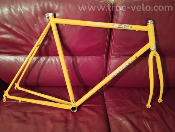 Cadre vélo route Cobra 540 Hi-Ten orange taille XL 60cm vintage en Tbé - 7