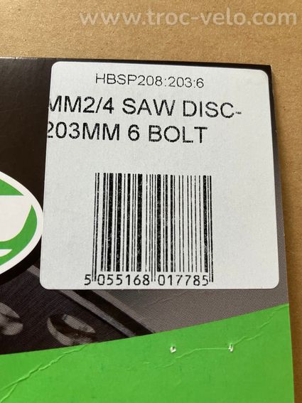 Disque de frein Hope 203mm Neuf - 5