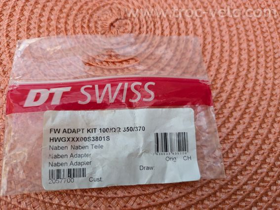 Kit adaptation axe Qr 15x100 St Swiss - 3