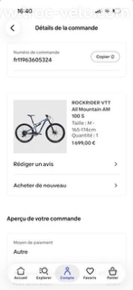 Vend velo Vtt Rockrider, A. M. 100 - 5