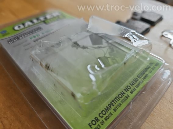 plaquettes de frein galfer pro 1554T pour hope xcr neuves - 2
