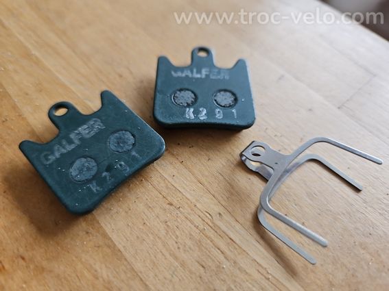 plaquettes de frein galfer pro 1554T pour hope xcr neuves - 5