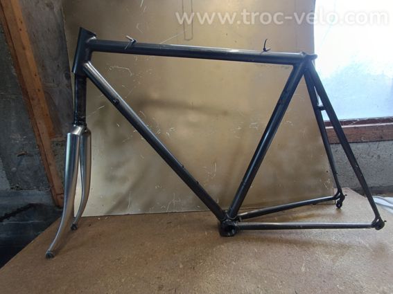 Cadre Vélo Route Acier Taille 50 Tubes Reynolds