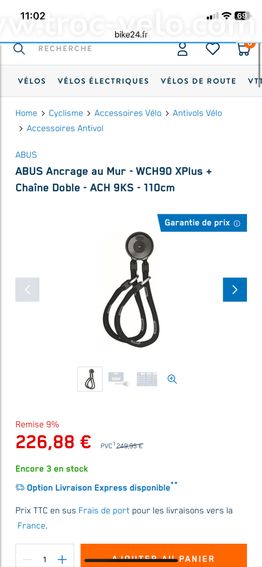 Support Cadenas Murale Abus WCH90 - 2