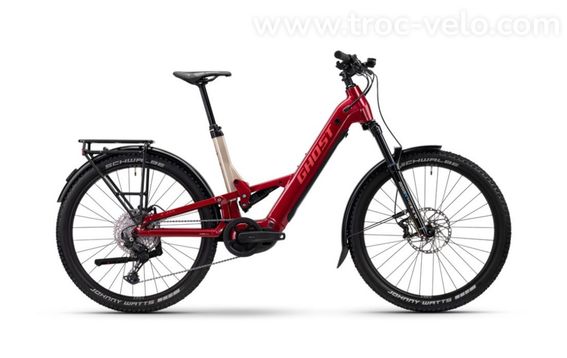 VTT électrique GHOST E-ASX Essential Equipé 600Wh Rouge – Taille M – 2025