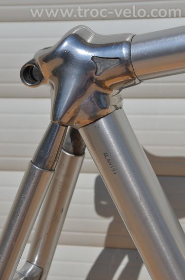 Cadre de vélo de course vintage Alan Record – Tubes aluminium (🇮🇹) - 8