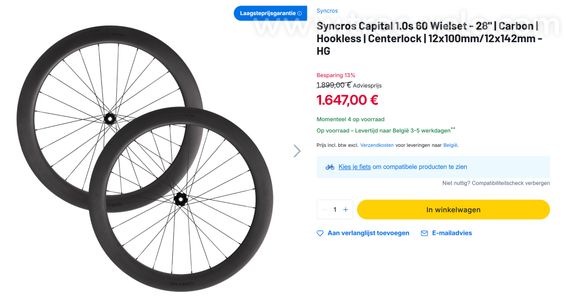 Paires de roues SYNCROS CAPITAL 1.0 s 60 mm  - 4