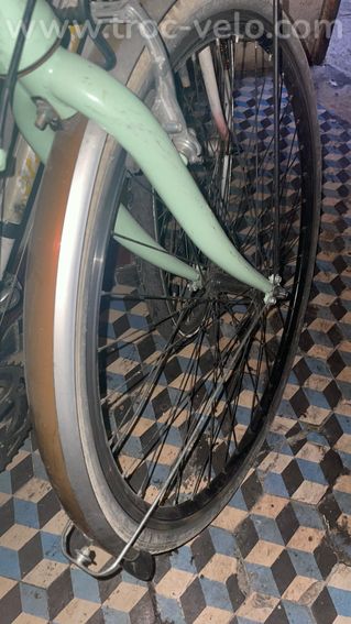 🚲 Vélo de ville Via Veneto by Canellini – vert clair rétro – M / 28" – sacoche incluse - 6