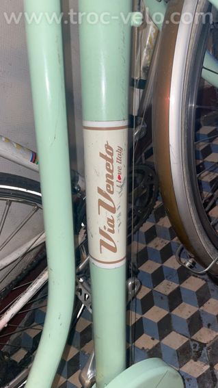 🚲 Vélo de ville Via Veneto by Canellini – vert clair rétro – M / 28" – sacoche incluse - 8