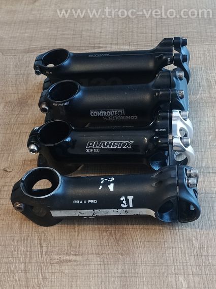 Ensemble de Potences alu 3T Control Tech, BTwin, Planet X 31,8mm