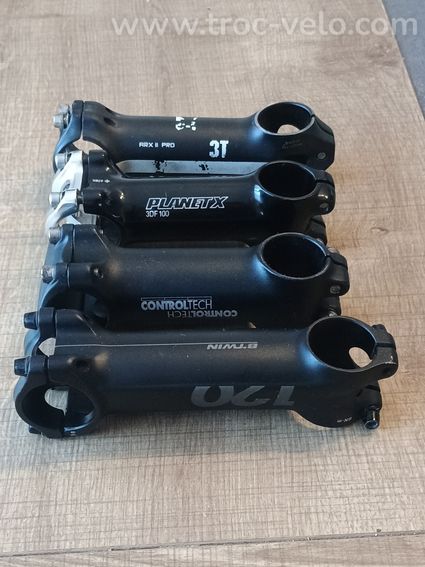 Ensemble de Potences alu 3T Control Tech, BTwin, Planet X 31,8mm - 2
