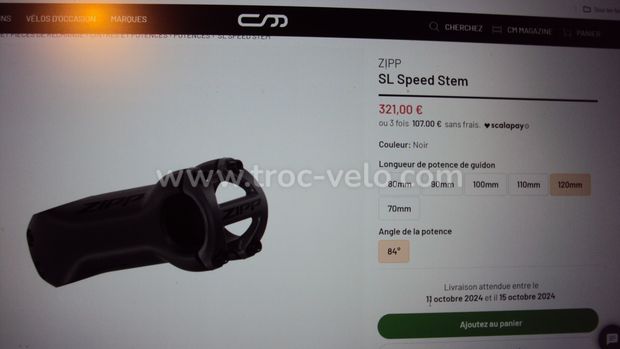 potence zipp sl speed carbone  - 4