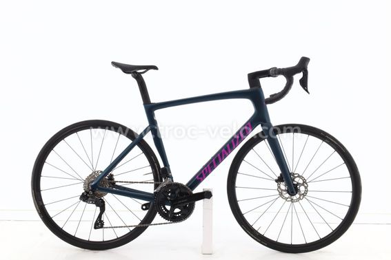 Vélo De Course Specialized Mixte Alu/carbone – Rouge – Occasion état Proche Du Neuf
