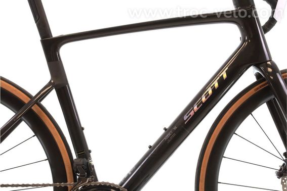 Produit Reconditionne Scott Addict Rc 20 Di2 12v Gris Velo De Route Tres Bon Etat - 2