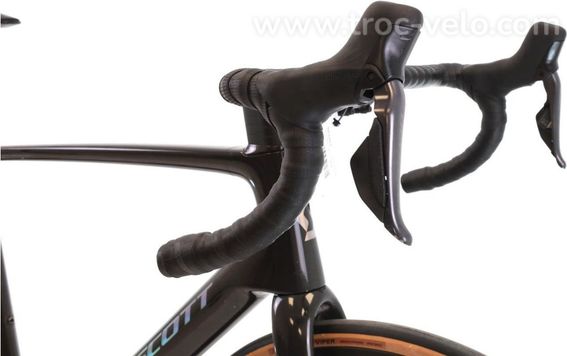 Produit Reconditionne Scott Addict Rc 20 Di2 12v Gris Velo De Route Tres Bon Etat - 6