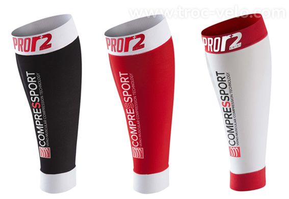Manchons de compression COMPRESSPORT Pro Racing Calf R2 SWISS