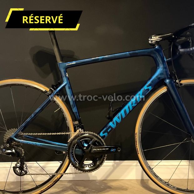 🔥Réservé🔥Specialized s-works tarmac sl6 dura ace di2 capteur puissance c24 vision metron 58🔥 - 1