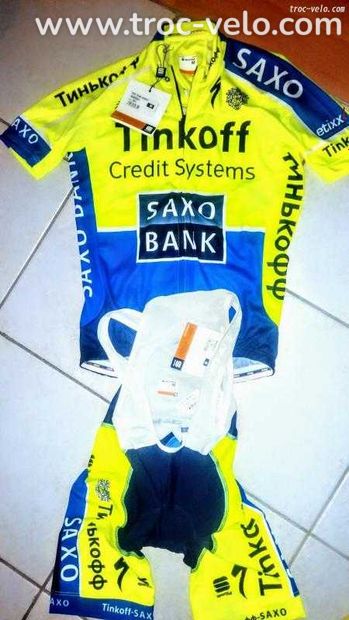 Tenue vélo maillot tinkoff neuf officielle - 1