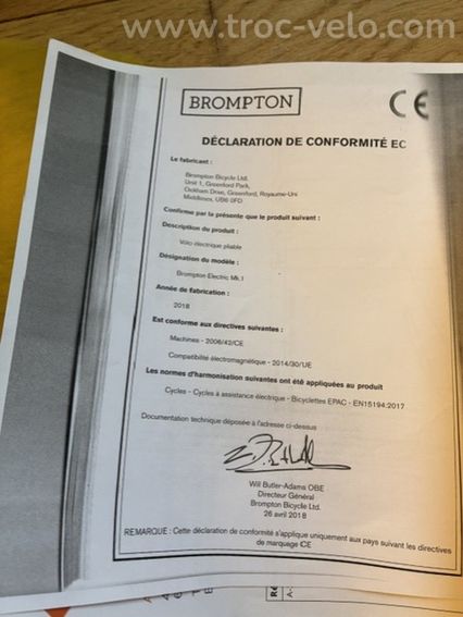 Brompton Electric M6L – État exceptionnel – Moins de 200 km - 11