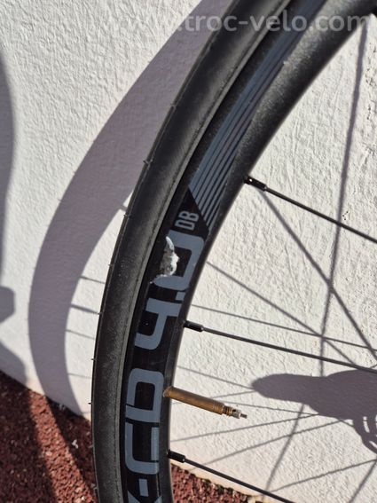 Paire de roues montées pneus et disque sram 160mm axes traversants - 8