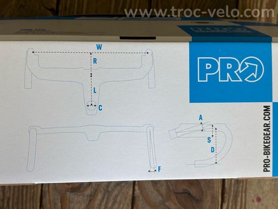 Pro Vibe EVO Carbone Guidon Intégré 380mm x 105mm Pro Vibe - 2