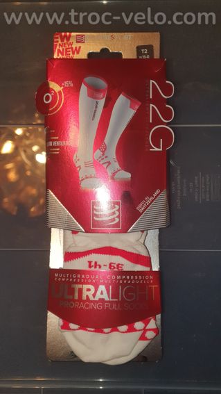Chaussettes de compression COMPRESSPORT Pro Racing Full Socks Ultralight - 2