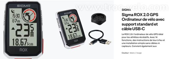 Compteur SIGMA ROX 2.0 GPS - 2