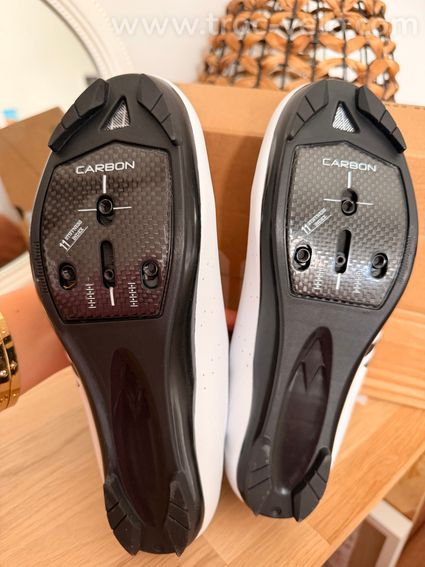 Chaussure vélo route blanches siroko 38 - 2