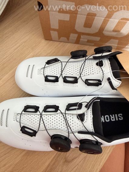 Chaussure vélo route blanches siroko 38 - 7