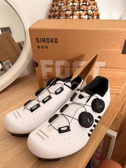 Chaussure vélo route blanches siroko 38 - 8