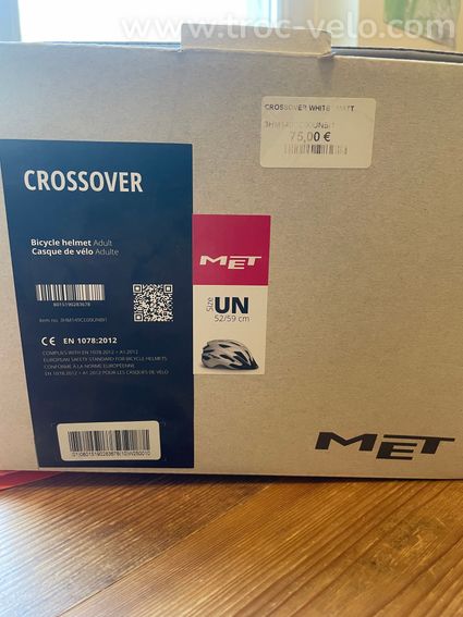 Met casque VTT Crossover Blanc 52-59cm - 5