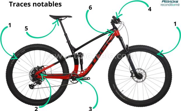 Produit Reconditionné - Trek Fuel EX 7 5e gén. Sram NX Eagle 12V 29' Rouge Noir 2023 - 2