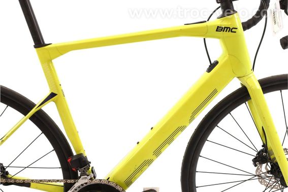 Produit Reconditionne    Bmc Roadmachine Amp Two Axs 12v    Jaune   Velo De Route   Tres Bon Etat - 2