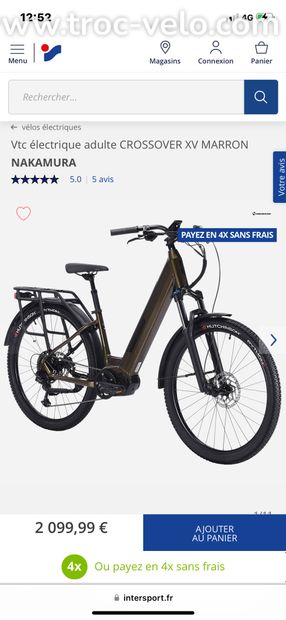 VTC VAE taille L marron gros pneus VTT neuf  - 2