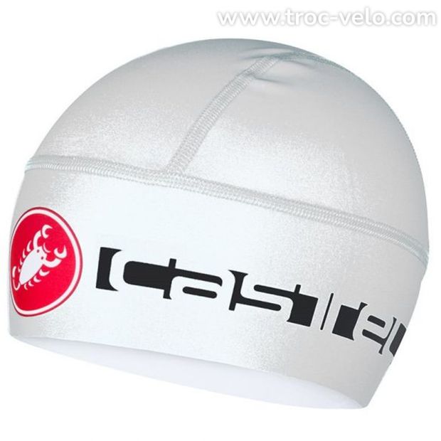 Bonnet sous casque CASTELLI Viva 2 Thermo Skully Blanc. - 1