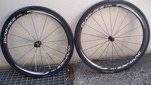 Roues vélo de route carbone à boyaux DURA ACE C35 ... - 1