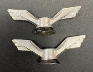 Ecrous de roue papillon Idéal 8mm en aluminium vin... - 1