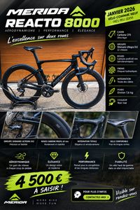 vélo de route aéro merida reacto 8000 - 1