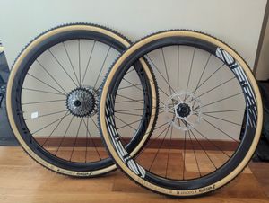 Roues carbone tubulaires 1200g NEUVES cyclocross D... - 1